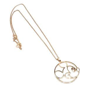 Rare! Chopard Disney World 18k Rose Gold Mickey Mouse Necklace